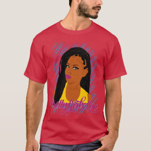 T-shirt Jolies filles Loc Dreadlocks Localisées