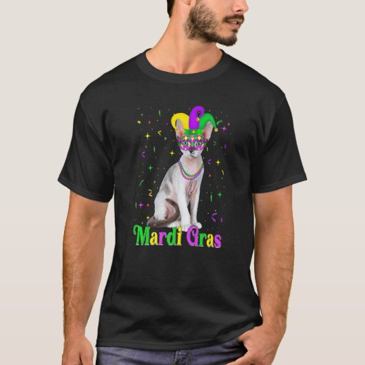 T-shirt Jolis chats Devon Rex Animaux Carnavals Mardi Gras (Devant)
