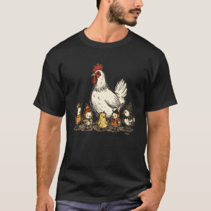 T-shirt Jolis costumes de poule de Halloween vintage pour
