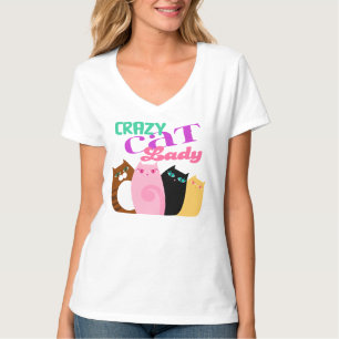 T-shirt Jolis minous "Madame folle" tee - shirt de chat