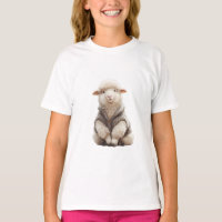 Jolis petits agneaux laineux enfants