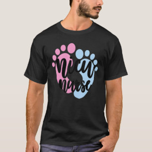 T-shirt Jolis Pieds de Bébé Petits Humains Infirmière en U