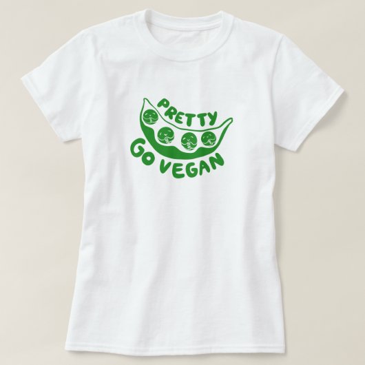 T-shirt Jolis Pois S'Il Vous Plaît Allez Vegan Cute Pun Fu (Design devant)