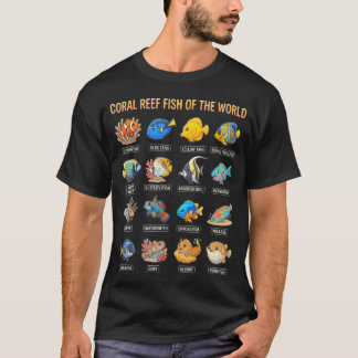 T-shirt Jolis poissons colorés de récif de corail Animaux