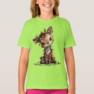 T-shirt Jolis rennes de Noël