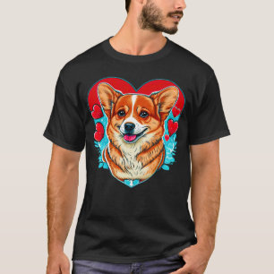 T-shirt Jolis Saint-Valentin Corgi Cool Pembroke Welsh Cor