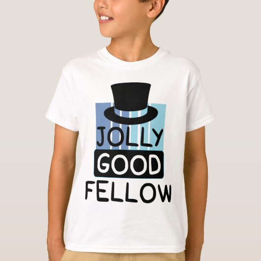 T-shirt Jolly Good Fellow avec des tons bleu (Devant)