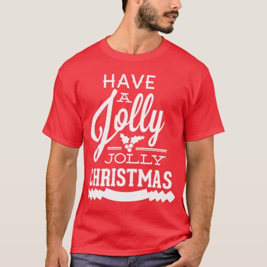 T-shirt Jolly Jolly Christmas (Devant)