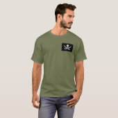T-shirt Jolly roger de Calico Jack Rackham (NOIR) (Devant entier)