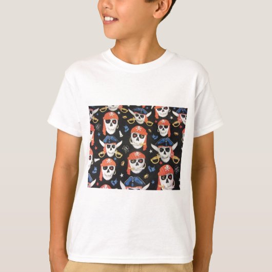 T-shirt Jolly roger Pirate Skuls (Devant)