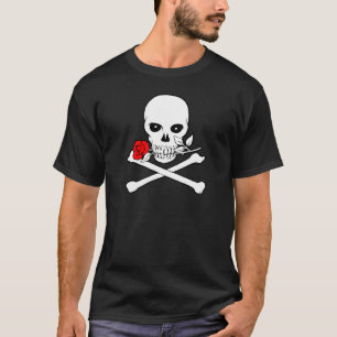 T-shirt Jolly roger (Rose)T-shirt foncé