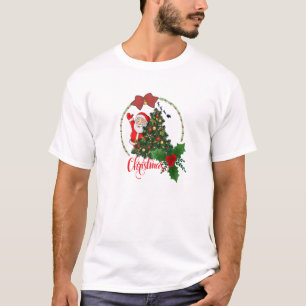 T-shirt Jolly Santa Claus & Festive Christmas Tree Holiday
