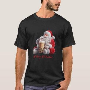 T-shirt Jolly Sips Père Noël's Bubble Tea Brew