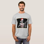 T-shirt Jolly Skeleton Sips : Un café de Noël unique (Devant entier)