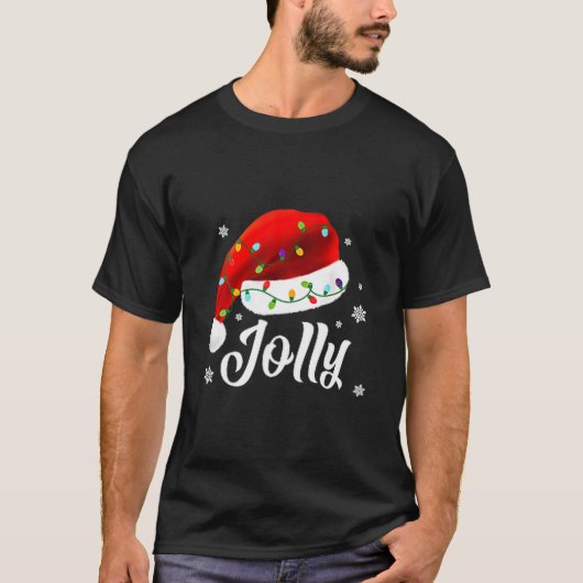 T-shirt Jolly Subtle Minimal Christmas Funny Holiday Party (Devant)