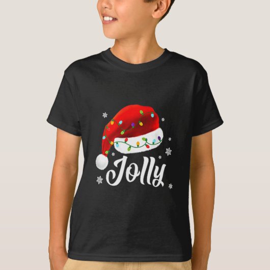 T-shirt Jolly Subtle Minimal Christmas Funny Holiday Party (Devant)