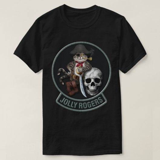 T-shirt Jollys rogers de mascotte de F-14 Tomcat (Design devant)