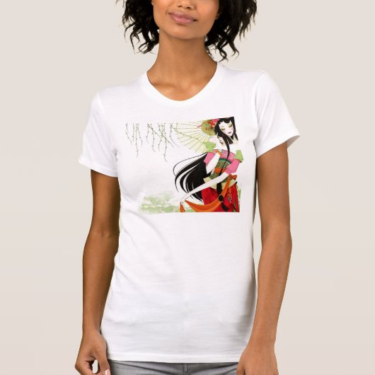 T-shirt JoLove conçoit la fille de geisha T (Devant)