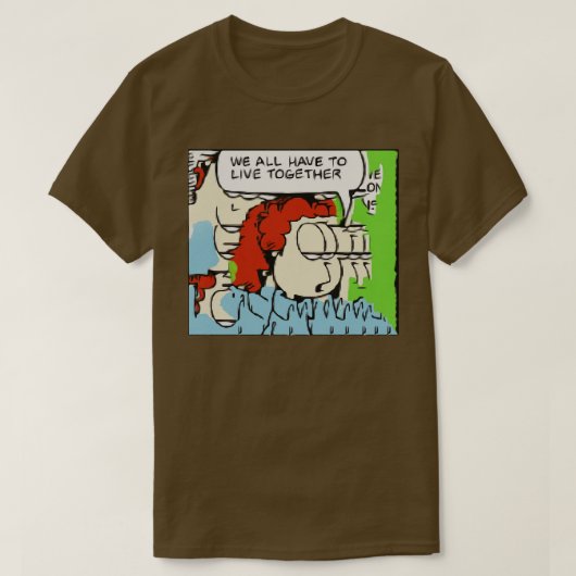 T-shirt Jon Arbuckle Glitch Art Design (Design devant)