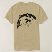 T-shirt Jon B inspiré Keep Fishing Never Stop (Design devant)