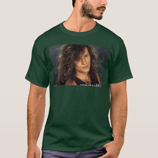 T-shirt Jon Bon Jovi Rock Singer Portrait by Michael Grecc (Devant)