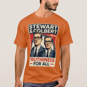 T-shirt Jon Stewart & Stephen Colbert 2028 Vérité pour