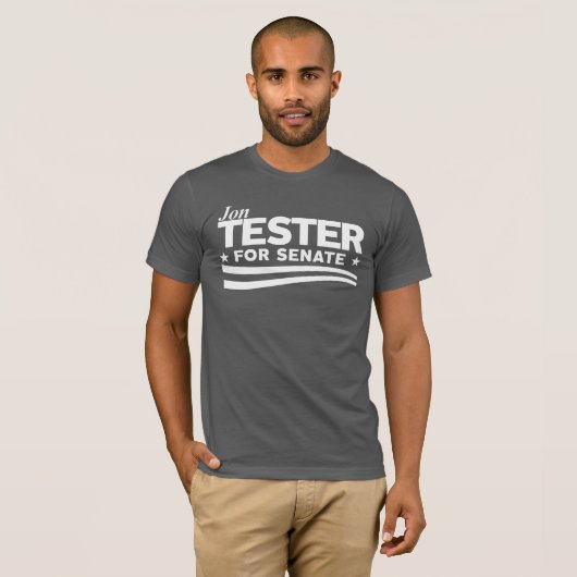 T-shirt Jon Tester pour le Sénat (Devant entier)