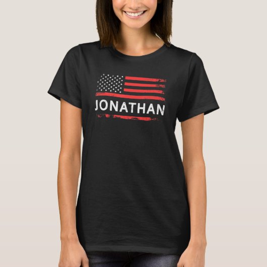 T-shirt Jonathan American Flag Pour Jonathan (Devant)