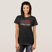 T-shirt Jonathan American Flag Pour Jonathan (Devant entier)