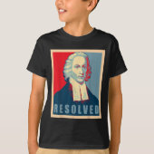 T-shirt Jonathan Edwards Resolved Calvinist Reformed (Devant)
