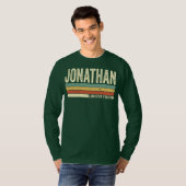 T-shirt Jonathan Nom Cadeau Personnalisé Funny Retro (Devant entier)