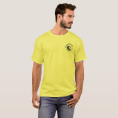 T-shirt Jones Beach Black Ocean Wave Circle Design (Devant entier)