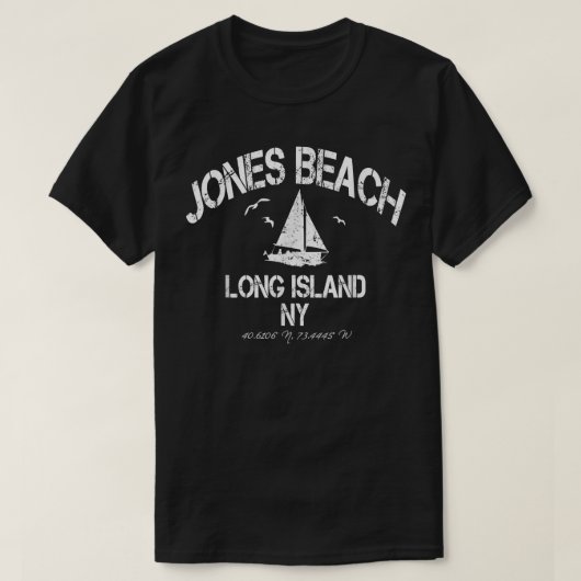 T-shirt Jones Beach Long Island New York Trouble nautique (Design devant)