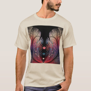 T-shirt Jonglage Abstrait Moderne Fantaisie Art Fractal
