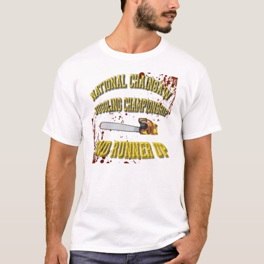 T-shirt Jonglage de tronçonneuses (Devant)