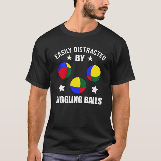 T-shirt Jongleur, ballons amusants, cadeaux (Devant)