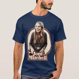 T-shirt Joni Mitchell les années 70 Sepia Tone