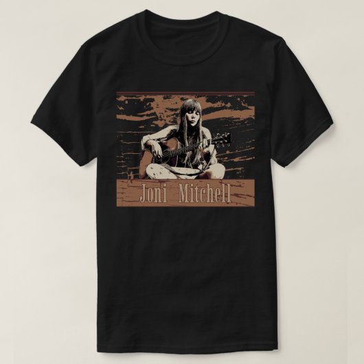 T-shirt Joni mitchell Vintage Brown (Design devant)