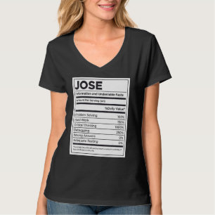 T-shirt Jose Nutrition Information Problème Résoudre Dur D