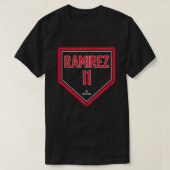 T-shirt Jose Ramirez Accueil Plaque Gameday Jose Ramirez C (Design devant)