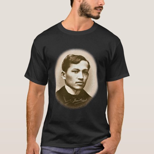 T-shirt Jose Rizal (copie de sépia) (Devant)