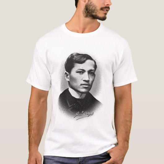 T-shirt Jose Rizal (copie noire) (Devant)