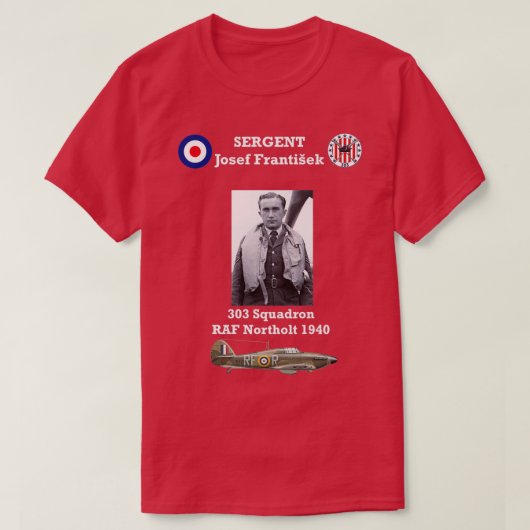 T-shirt Josef Frantisek as tchèque  (Design devant)