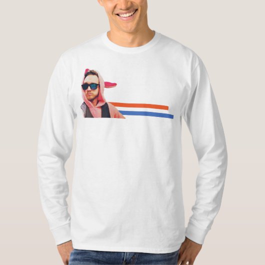 T-shirt JOSH Bunny Stripes long (Devant)