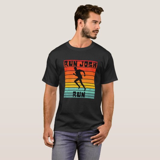 T-shirt Josh Hawley Run Libre Josh Hawley Running Retro St (Devant entier)