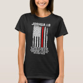 T-shirt Joshua 19 American US Flag Firefighter Cross Chris (Devant)