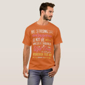 T-shirt Joshua 1 9 American Flag Christian Cross (Devant entier)