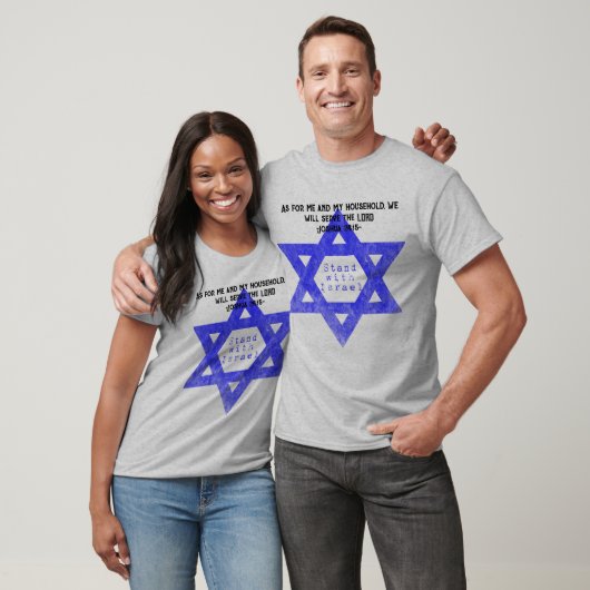 T-shirt Joshua 24:15 Serve the Lord. Situation avec Israël (Unisexe)