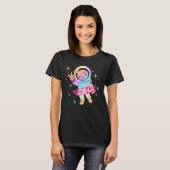 T-shirt JOSHUA - Nom mignon du garçon avec astronaute mign (Devant entier)