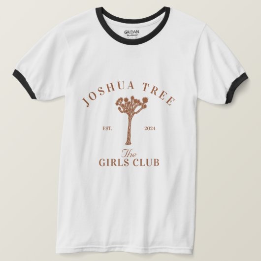 T-shirt Joshua Tree Bachelorette Girls Club (Design devant)